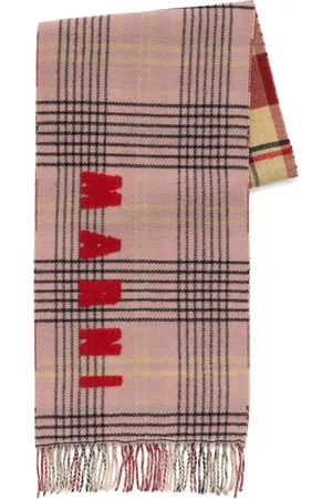 Marni Intarsia-knit logo scarf