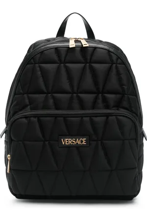 VERSACE Logo-lettering backpack