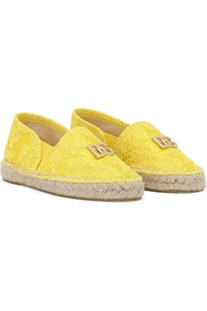 Dolce & Gabbana Logo-plaque lace-detailed espadrilles