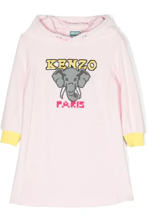 Kenzo Graphic-print hooded dress