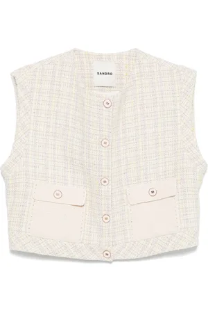 Sandro Tweed tank top