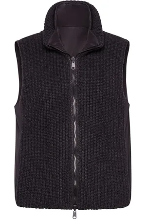 Brunello Cucinelli Reversible padded zip-up gilet