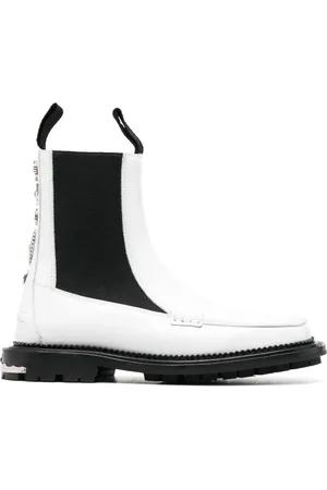 TOGA PULLA Stud-embellished leather ankle boots