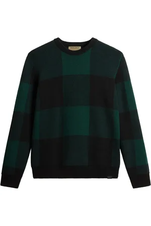 Woolrich Check-pattern virgin wool sweater