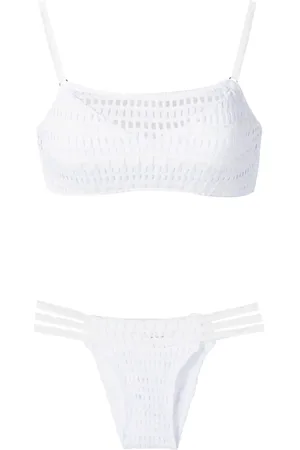 AMIR SLAMA Open-knit bikini set