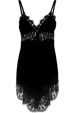 NISSA Lace-panelled mini dress