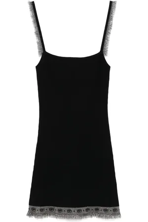 Chiara Ferragni Ribbed-knit lurex mini dress
