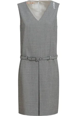 Marni Check-pattern mini dress