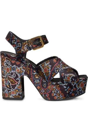 Etro Paisley-print leather sandals