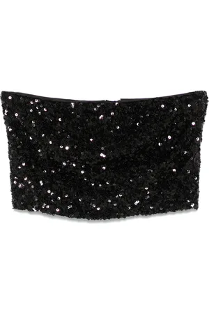 ROTATE Sequined crop top