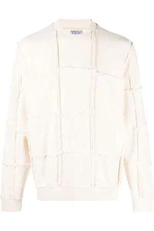 MARCELO BURLON Seam-detailing crew neck jumper
