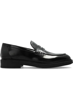 Gianvito Rossi Harris polished-leather penny loafers