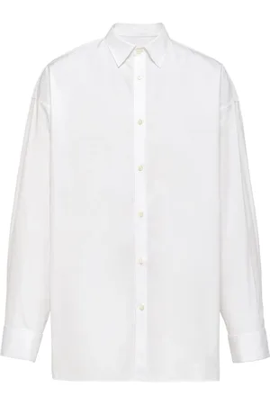 Prada Triangle-logo cotton shirt