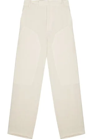 ECKHAUS LATTA Basket weave loose-fit trousers