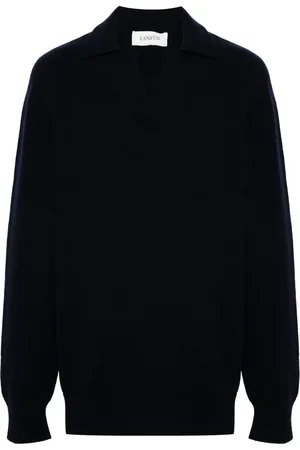 LANEUS Knitted polo sweater
