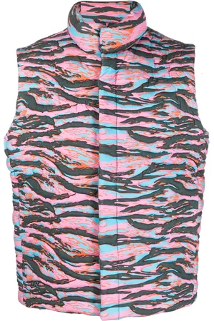 ERL Camouflage-print quilted puffer gilet