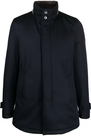 HERNO Stand-up collar wool jacket