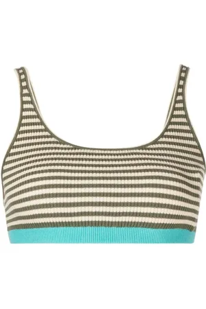 The Upside Aloha Rory striped knitted bra