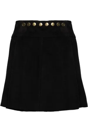Cynthia Rowley Wrapped suede skirt