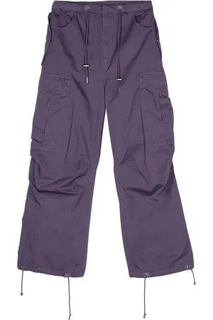 Bluemarble Drawstring-waist cotton cargo pants