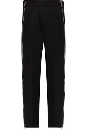 Dsquared2 Side zip-up virgin wool trousers