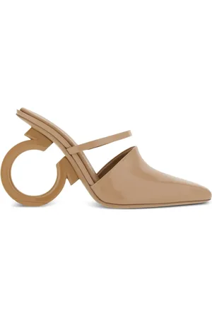 Salvatore Ferragamo Elina 75mm leather mules