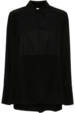 Victoria Beckham Panel-detail silk shirt