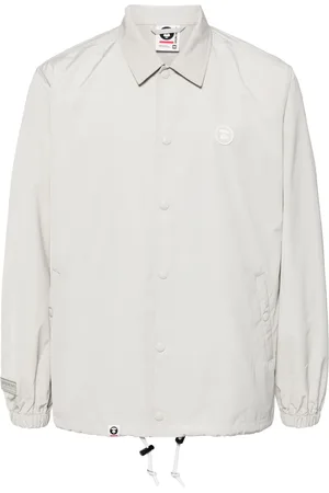 A Bathing Ape Logo-patch long-sleeved jacket