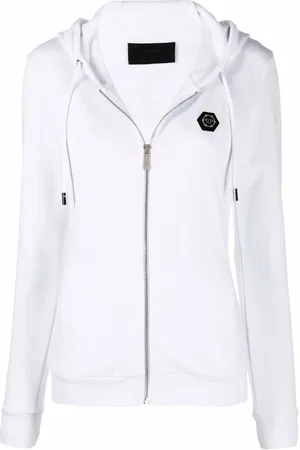 Philipp Plein Logo-appliqu?? zip-up hoodie