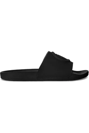 Roberto Cavalli Logo-embossed slide sandals