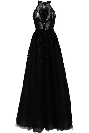 Saiid Kobeisy Beaded halterneck gown