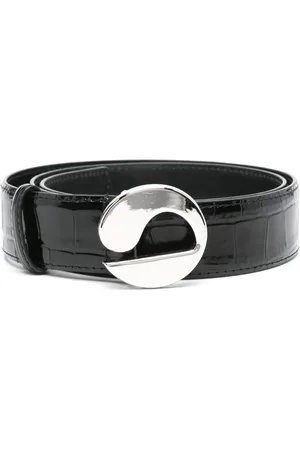 COPERNI Embossed-crocodile leather belt