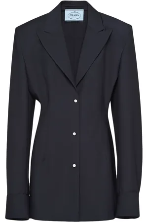 Prada Single-breasted mohair shirt jacket