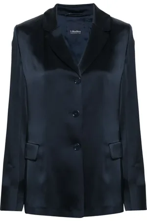 Max Mara Single-breasted satin blazer