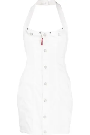 Dsquared2 Halterneck denim dress