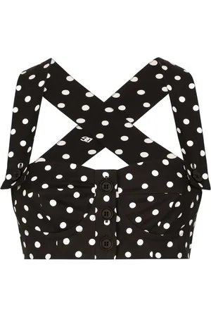 Dolce & Gabbana Polka-dot corset top