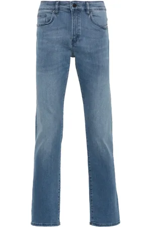 HUGO BOSS Mid-rise straight-leg jeans