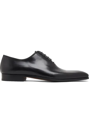 Magnanni Almond-toe leather oxford shoes