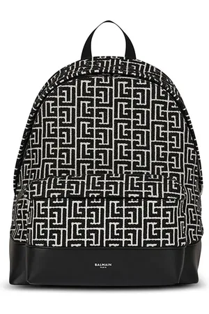 Balmain All-over logo-pattern backpack