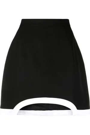 Casablanca Cut-out contrast-trim mini skirt