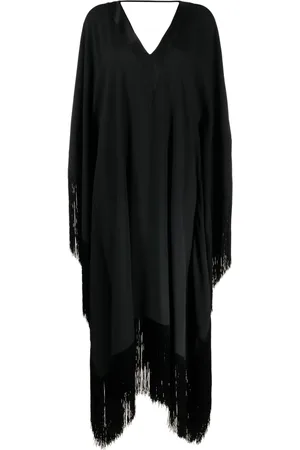 ‎Taller Marmo‎ Fringed-edge kaftan maxi dress