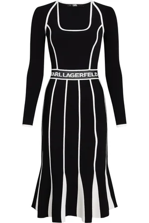 Karl Lagerfeld Transformer knitted midi dress