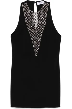 The Attico Bead-embellished mini dress