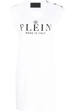 Philipp Plein Logo print T-shirt dress