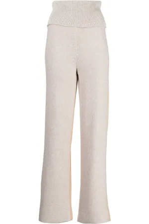 OFF-WHITE Diag Languid two-tone knit trousers