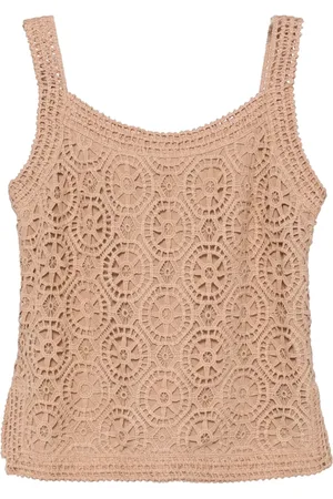 Elie saab Macram?? tank top