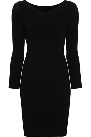Alberta Ferretti Knitted V-Neck dress