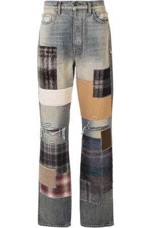 AMIRI Patchwork straight-leg jeans