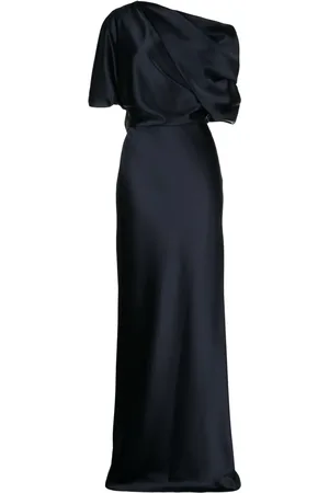 Amsale Off-shoulder draped-detail gown