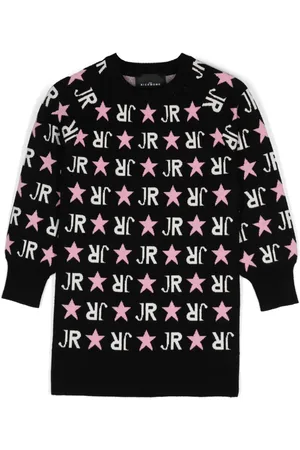 John Richmond Intarsia-logo dress